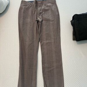 Old Navy Men's Brown Glen Plaid Dress Pants